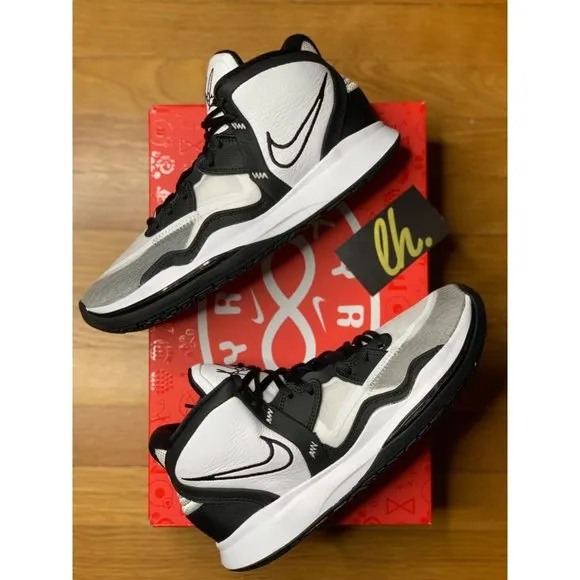 Size 10 Nike Kyrie Infinity Team Basketball “Black White” Athletic Sneakers