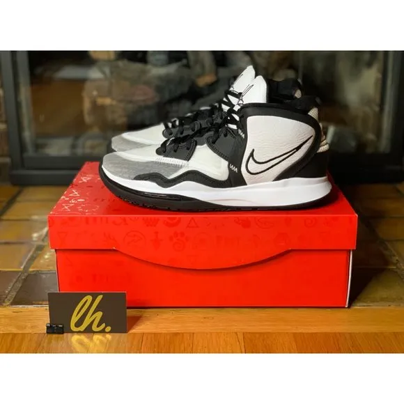 Size 10 Nike Kyrie Infinity Team Basketball “Black White” Athletic Sneakers