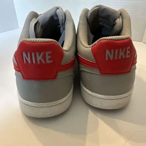 Size 11.5 - Nike Court Vision Next Nature Low Wolf Grey University Red