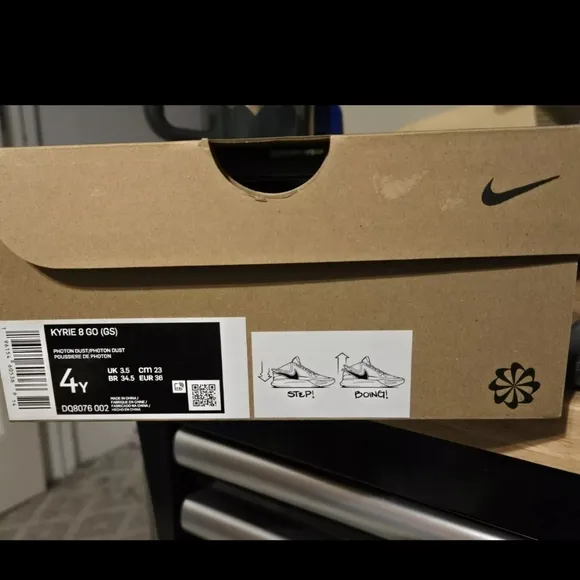 Size 4Y - Nike Kyrie 8 GO (GS) Photon Dust