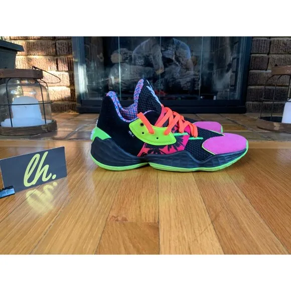 Size 7.5 Adidas Harden Vol 4 GCA “Step Back” Athletic Basketball Sneakers FW3660