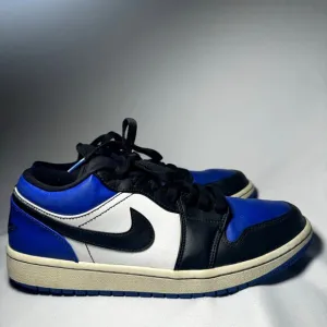 Size 9.5 - Nike Air Jordan 1 Low Royal Toe Men's Shoes