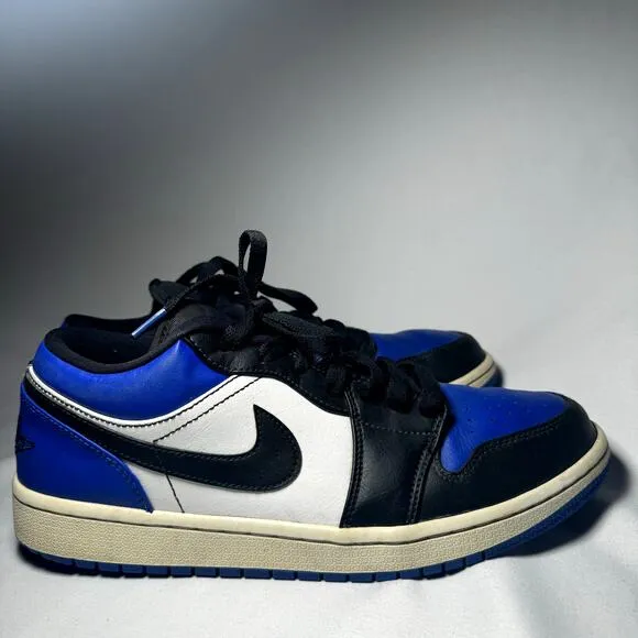 Size 9.5 - Nike Air Jordan 1 Low Royal Toe Men's Shoes
