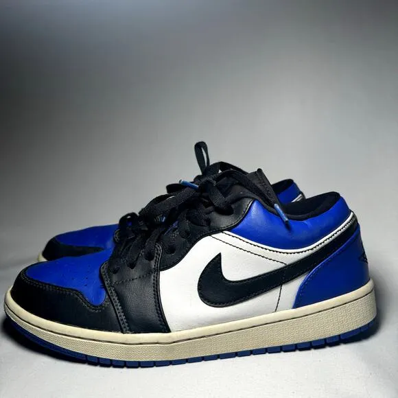Size 9.5 - Nike Air Jordan 1 Low Royal Toe Men's Shoes