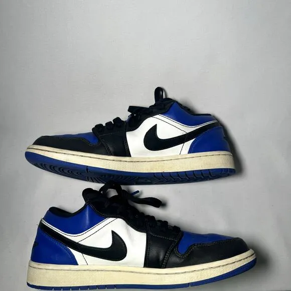 Size 9.5 - Nike Air Jordan 1 Low Royal Toe Men's Shoes