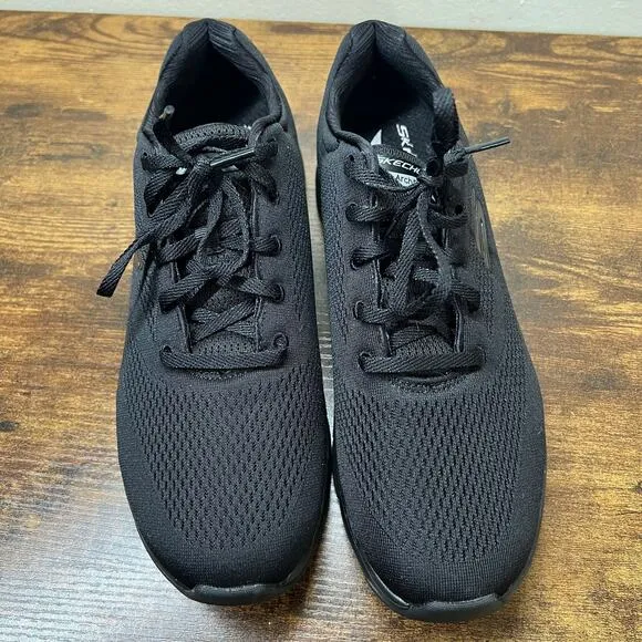 Skechers Arch Fit 2.0 Sneakers 11 Womens Black Big League Running Gym Athletic