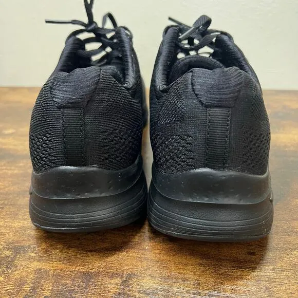 Skechers Arch Fit 2.0 Sneakers 11 Womens Black Big League Running Gym Athletic