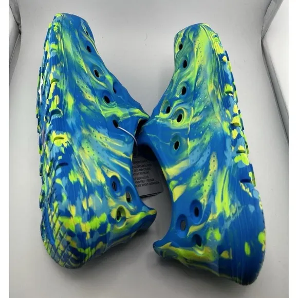 SKECHERS ARCH FIT‎ GO - WHIRLWIND Blue Green FOAM Sandals Splash Splatter Size 6