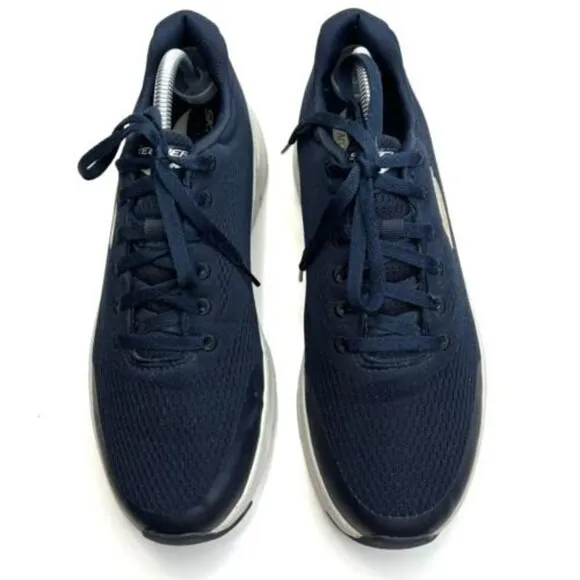 Skechers Arch Fit Sneakers 9.5 Navy Air Cooled Men's Walking Shoe 232040