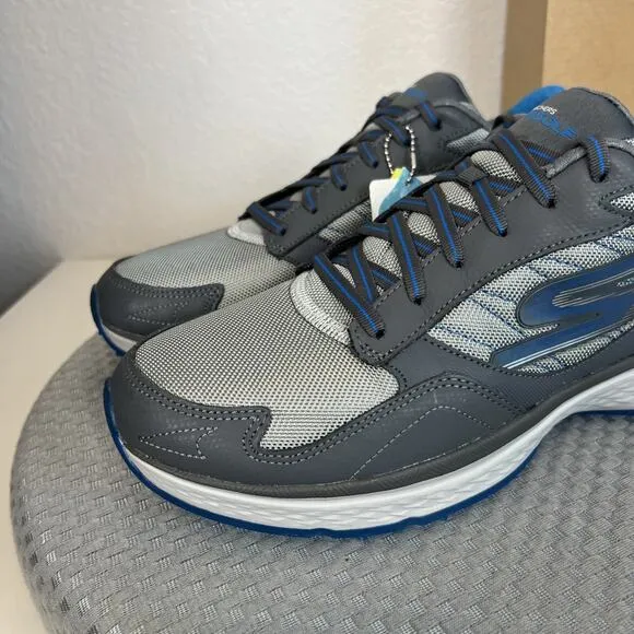 Skechers Go Golf Fairway Shoes Mens 10.5 Charcoal Blue Walking Comfort Athletic