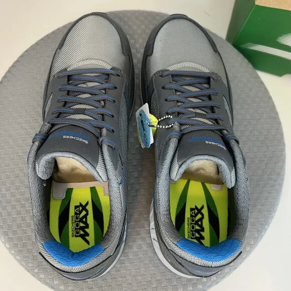 Skechers Go Golf Fairway Shoes Mens 10.5 Charcoal Blue Walking Comfort Athletic