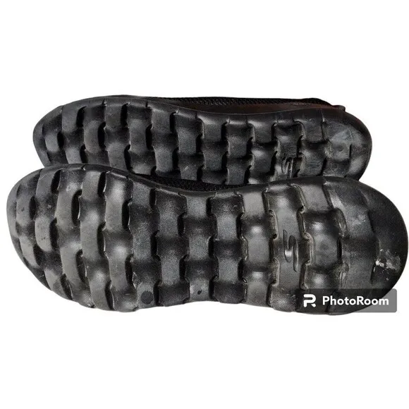 Skechers GOWALK Size 15 GOGAMAX Black Comfort Slip On Shoes