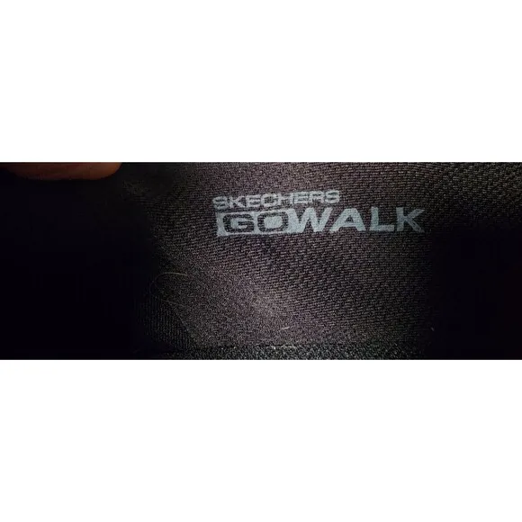 Skechers GOWALK Size 15 GOGAMAX Black Comfort Slip On Shoes