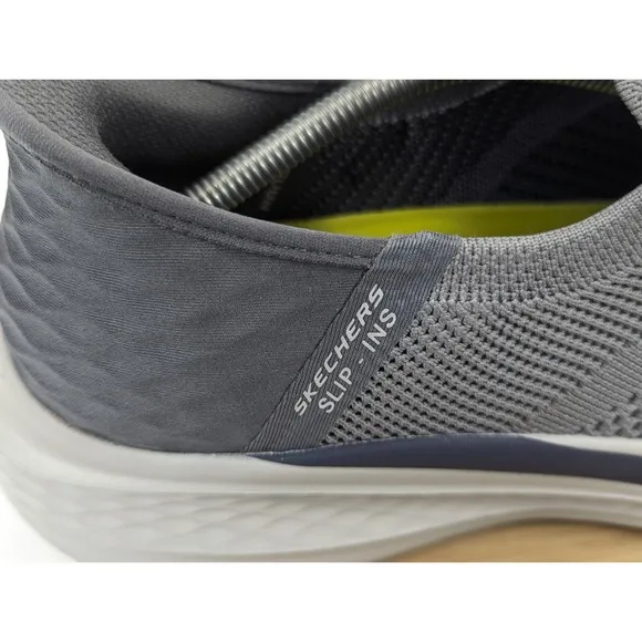 Skechers Slip Ins Hands Free Size 11.5 Mens Gray Shoes Ultra Flex 3.0 Sneakers