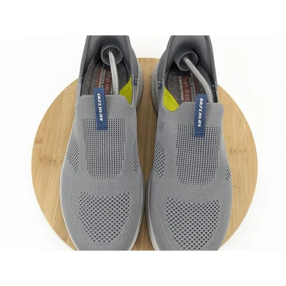 Skechers Slip Ins Hands Free Size 11.5 Mens Gray Shoes Ultra Flex 3.0 Sneakers