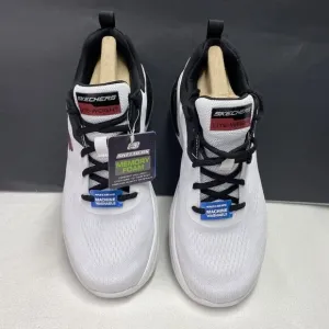 Skechers Vegan Lite-Weight Fresh-Air-Buzz Sneakers Men Sz 9 White New (8790203)