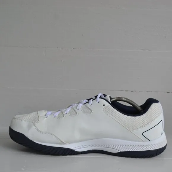 Skechers White Navy Pickleball Sneakers Men's 12 Viper Court Arch Fit Go Train