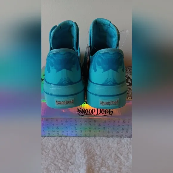 Skechers x Snoop Dogg Boss Life turquoise Slip-On Canvas Women Sneakers
