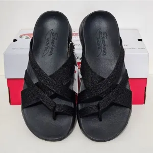 🩴Skechers, Womens, Arch Fit sandals in black. NWT-Size 6