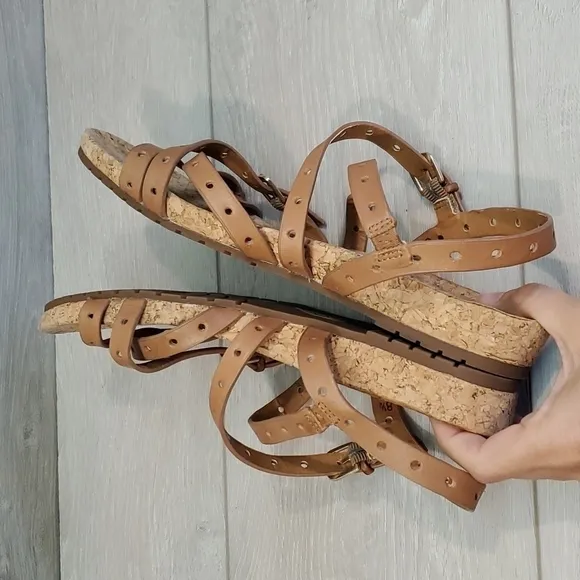 Sofft Womens Leather Strap Comfort Sandal shoes sz 8.5