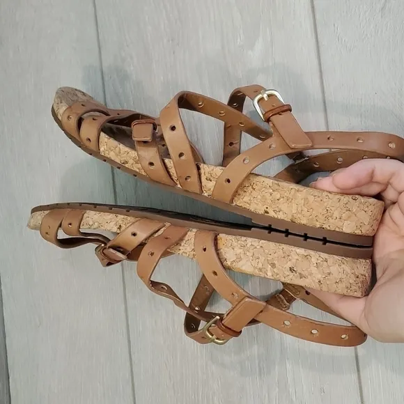 Sofft Womens Leather Strap Comfort Sandal shoes sz 8.5