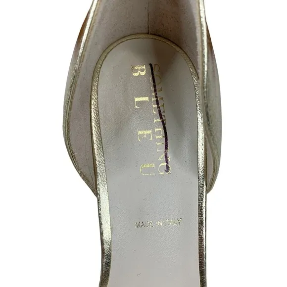 SOMETHING BLEU Cappy d'Orsay Pearl Sandal Heels