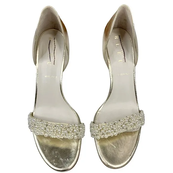 SOMETHING BLEU Cappy d'Orsay Pearl Sandal Heels