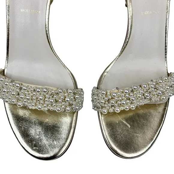 SOMETHING BLEU Cappy d'Orsay Pearl Sandal Heels