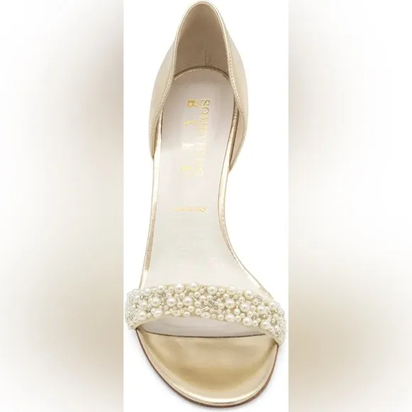SOMETHING BLEU Cappy d'Orsay Pearl Sandal Heels