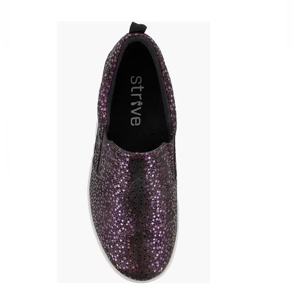 STRIVE Florida II Sneakers Black &amp; Purple Sparkle Women’s Size 7