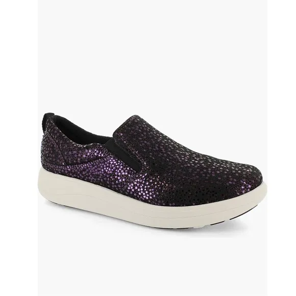 STRIVE Florida II Sneakers Black &amp; Purple Sparkle Women’s Size 7