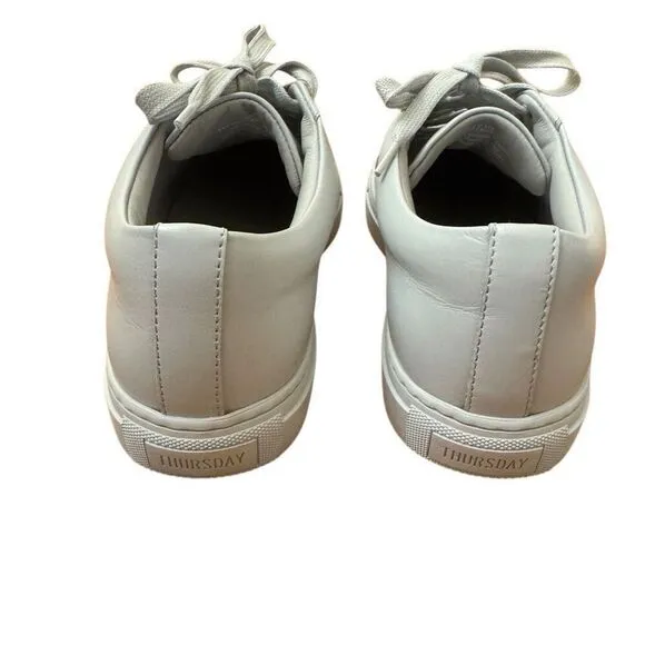 Sunday Boot Co Women's Premier Low Top Sneakers Light Grey Leather Size 9 NEW