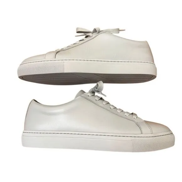 Sunday Boot Co Women's Premier Low Top Sneakers Light Grey Leather Size 9 NEW