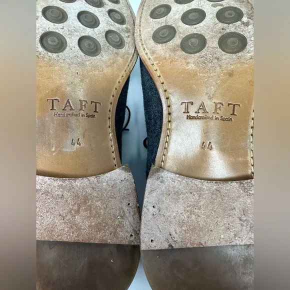 Taft Kennedy Oxford Shoe in Grey Wool Cap Toe Size 44 EU 11 US