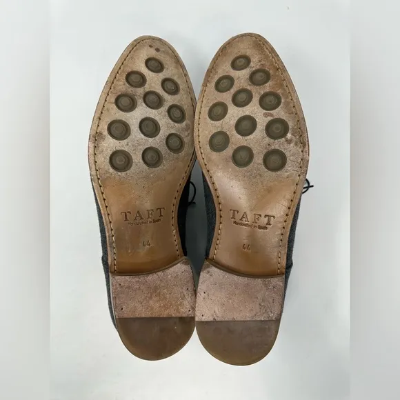 Taft Kennedy Oxford Shoe in Grey Wool Cap Toe Size 44 EU 11 US