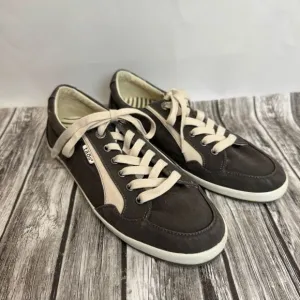 Taos Footwear Women's Moc Star 2 Sneakers 11 Charcoal Grey Gray White Lace Up