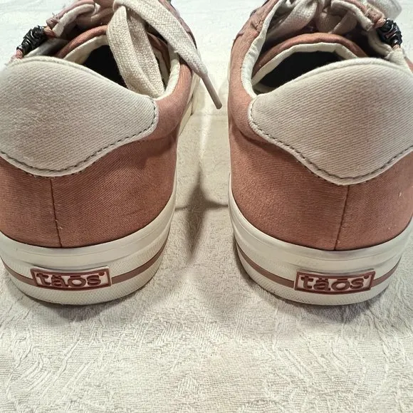 Taos Footwear Z Soul Sneakers 8W Clay/Cream Distressed
