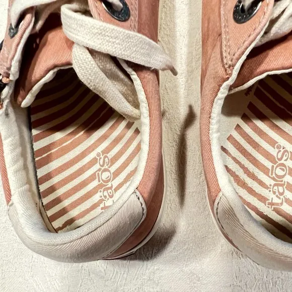 Taos Footwear Z Soul Sneakers 8W Clay/Cream Distressed
