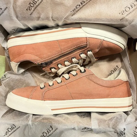 Taos Footwear Z Soul Sneakers 8W Clay/Cream Distressed