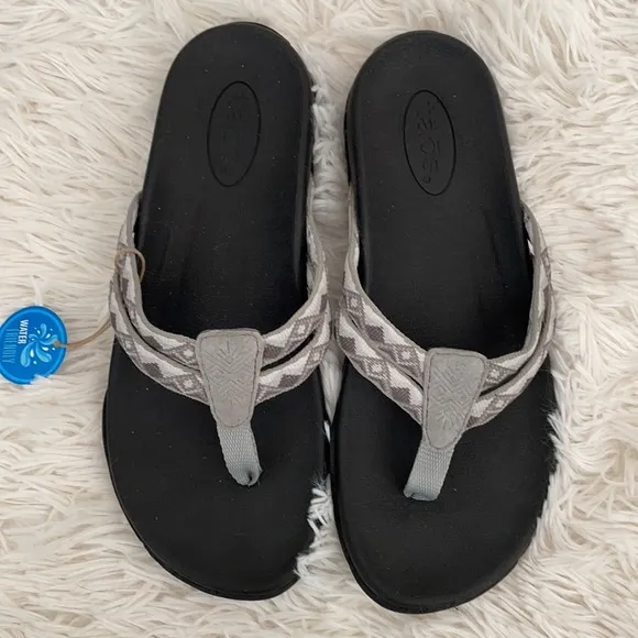 Taos Grey Flip Flop Sandals