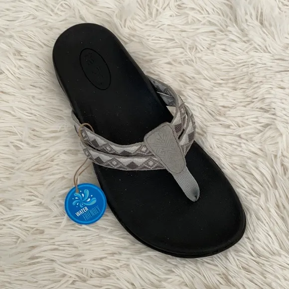 Taos Grey Flip Flop Sandals