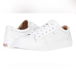 Taos Plim Soul Lux White Leather Sneakers Size 8W