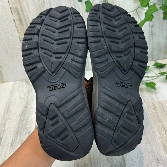 TEVA MEN KATAVI 2 BLACK OLIVE HOOK N LOOP SPORTS SANDALS US 8