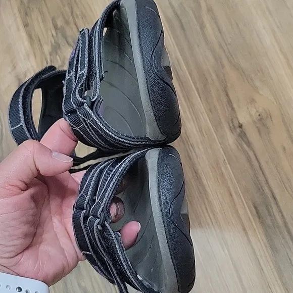 Teva Tirra Black and Purple Sandals