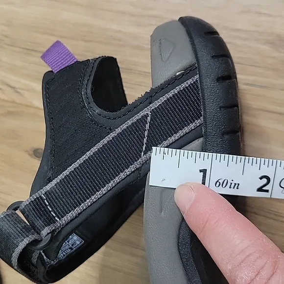 Teva Tirra Black and Purple Sandals