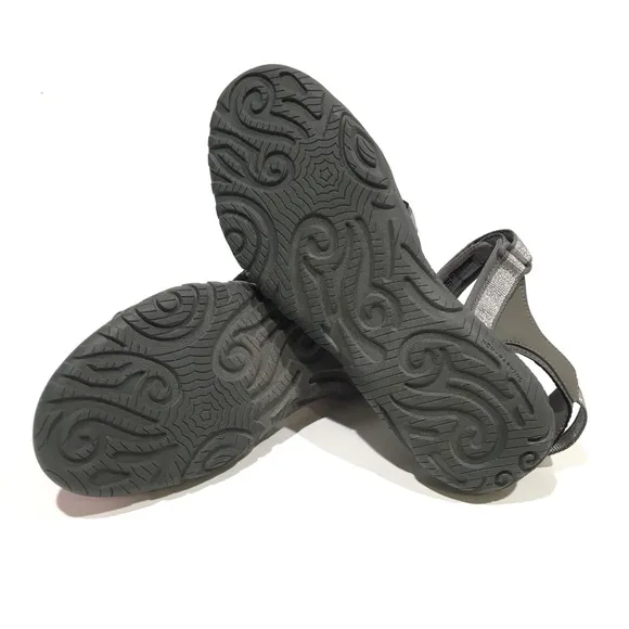 TEVA TIRRA SPORTS SANDALS -SILVER / MAGENTA -YOUTH US 6 / WOMEN US 7.5 -NEW