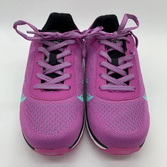 Therafit Carly Knit Gym Sneakers Size 7.5 NIB Raspberry Orthopedic Lace Up