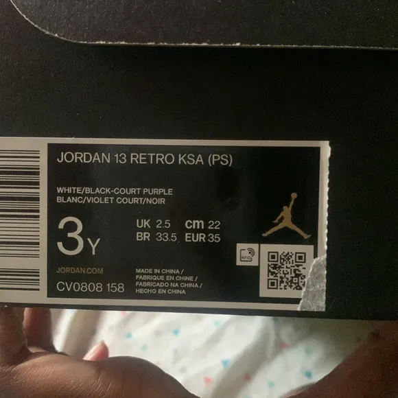 These shoes are the Jordan 13 retro KSA (PS)