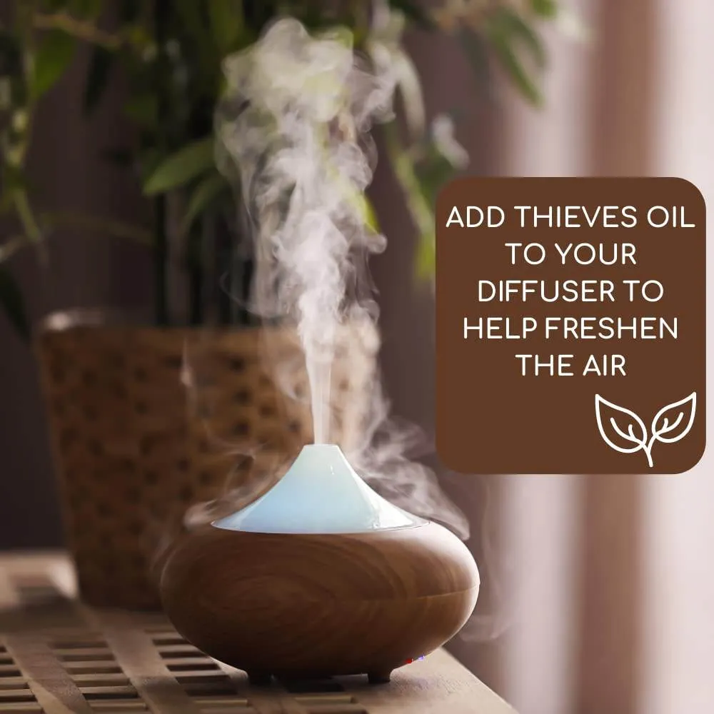 Thieves Oil Essential Oil Blend 30ml - Use for Aromatherapy Diffusers - Pure Essential Oils of Lemon Eucalyptus Cinnamon Rosemary Clove Bud
