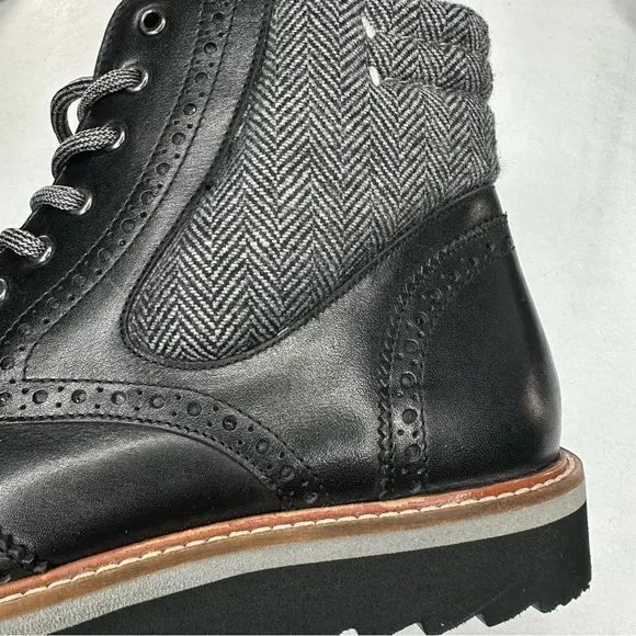 Thomas &amp; Vine Mens Rockland Tru Comfort Foam Lace-up Wingtip Ankle Boot. Sz: 10